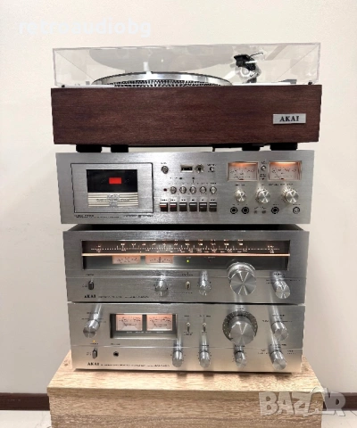 🔊Топ ретро аудио сет - система AKAI AM-2450, AT-2450L, GXC-740D, AP-206C 🔊, снимка 2 - Аудиосистеми - 54137962