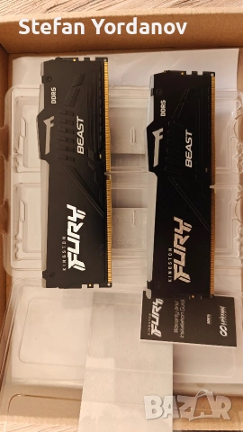 Kingston FURY BEAST DDR5 32GB Kit (2x16GB) 6000MT/s CL30, снимка 5 - RAM памет - 54320630