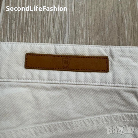 Дамски панталон Massimo Dutti слим бял размер 30, снимка 6 - Панталони - 53107189