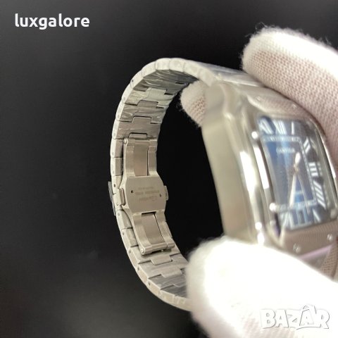 Мъжки часовник Cartier Santos de Cartier Blue Dial с автоматичен механизъм, снимка 4 - Мъжки - 42026236
