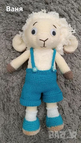 Ръчно плетена овца, снимка 10 - Кукли - 50364128