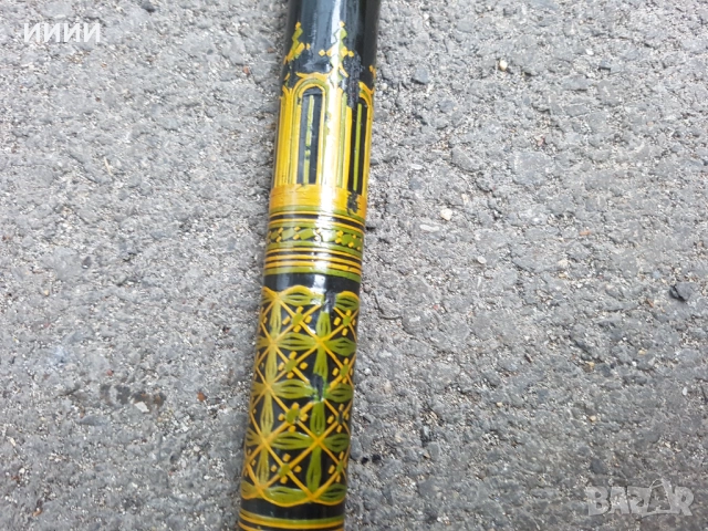 Екзотичен бастун с бронзова дръжка кон, снимка 2 - Антикварни и старинни предмети - 53380859