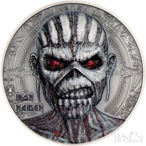 10 долара 2024 Iron Maiden 2 oz. Сребърна монета