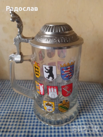 германска халба за бира , снимка 2 - Чаши - 53344991