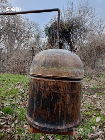 Меден казан за ракия 60 литра с охладител, снимка 5 - Други стоки за дома - 52915613