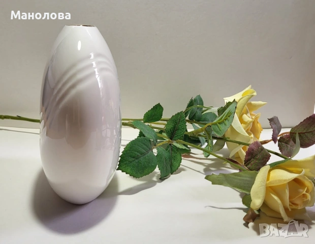 Японска порцеланова ваза Yamaji Japan. , снимка 2 - Други ценни предмети - 53123702