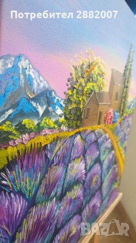 Маслена картина върху платно с дървена подрамка , снимка 3 - Картини - 30843273