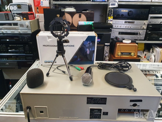 Професионален микрофон със стойка / Professional Microphone Пълен комплект., снимка 6 - Микрофони - 52010510