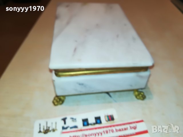 МРАМОРНА КУТИЯ С ОБКОВ 1101231100, снимка 10 - Антикварни и старинни предмети - 39263979