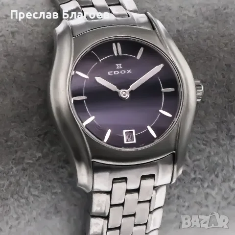 Дамски часовник Edox, снимка 3 - Дамски - 56165152