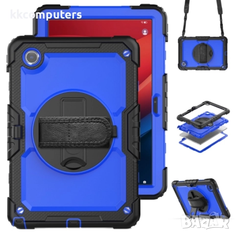 Lenovo Tab M11 /Xiaoxin Pad 2024 Silicone Hybrid PC Tablet Case /Shoulder Strap Удароустойчив Калъф , снимка 3 - Калъфи, кейсове - 52964186