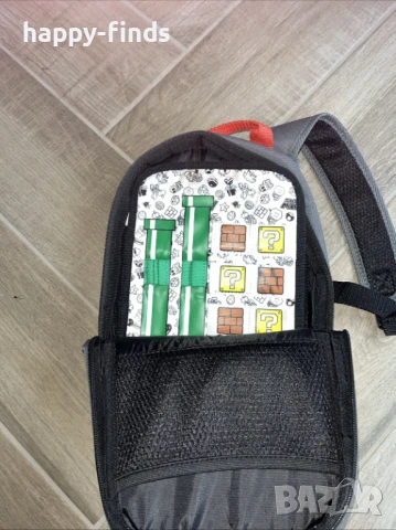 Геймърска раница Super Mario за Nintendo DS в червено и сиво, отлично състояние, снимка 2 - Аксесоари - 50543676