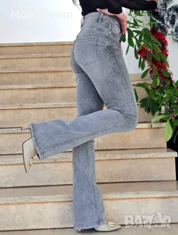 Сиви дамски дънки , снимка 3 - Спортни екипи - 48426278