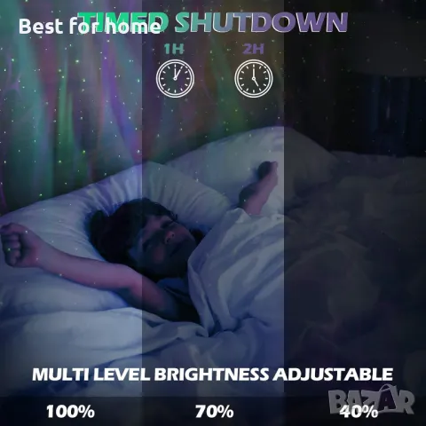 Звезден музикален проектор висок клас BiGosh с Bluetooth, снимка 5 - Други - 48346441