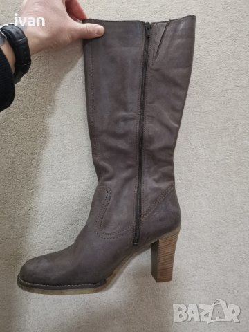 Дамски ботуши Естествена кожа. размер 40. ток 8.5 см. нови , снимка 2 - Дамски ботуши - 44386916