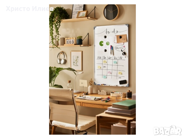 Магнитна бяла дъска с маркер и магнити комплект, снимка 3 - Други - 52233573