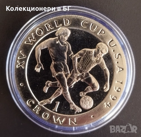 1 КРОНА 1994 ГОДИНА - ОСТРОВ МАН, снимка 2 - Нумизматика и бонистика - 53220680