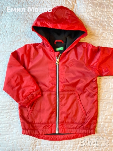 Детско яке, шуба Benetton 98 размер, снимка 2 - Детски якета и елеци - 52259079