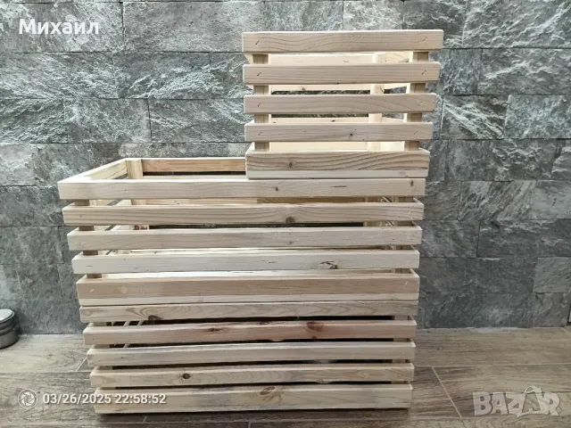 Касетки, щайги - буркани, консерви, плодове, зеленчуци, декорация, снимка 3 - Органайзери - 49683063