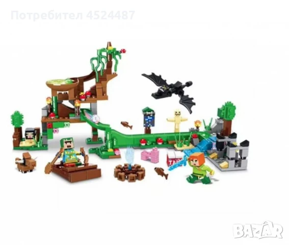 Конструктор Minecraft със светещи елементи – 427 елемента LB551, снимка 3 - Конструктори - 49526715
