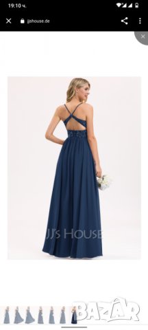 Нова бална рокля в кралско синьо S, снимка 2 - Рокли - 39303439