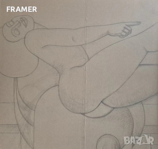 Димитър Буюклийски – Мичи /1943 – 2022/ "Голо тяло" 2018г., снимка 3 - Картини - 50486675