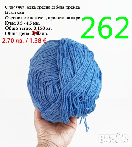 Евтини прежди в малки количества - нови и остатъци , снимка 13 - Други - 52042441
