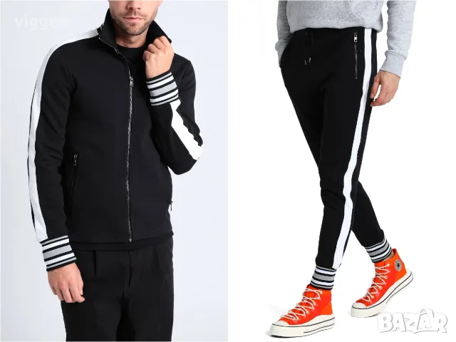 Оригинален спортен екип на Michael Kors Mens. Долнище и горнище. Размер М Цвят черен Пакетна цена