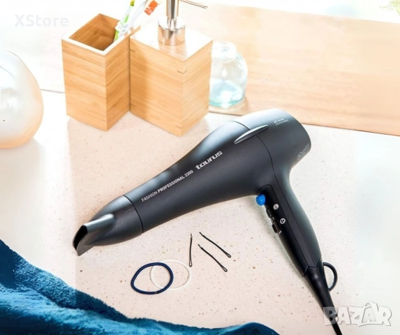 Сешоар TAURUS Fashion Professional 2300, 2200W, функция за студен въздух, 3 скорости, снимка 3 - Сешоари - 52595150