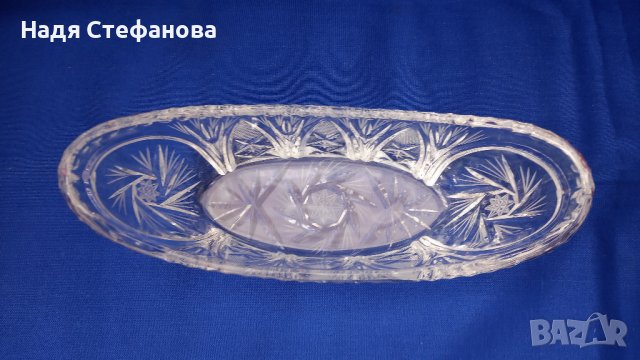 Кристална бонбониера, гондола, снимка 4 - Прибори за хранене, готвене и сервиране - 44479611