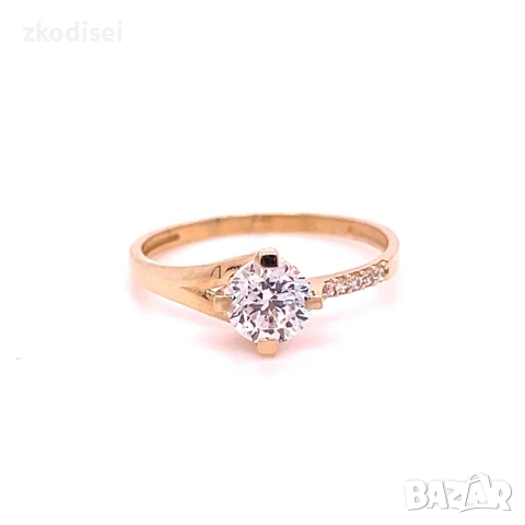 Златен дамски пръстен 1,72гр. размер:55 14кр. проба:585 модел:34389-4