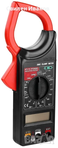 Цифров мултимер с амперклещи и дисплей, модел DT-266C, снимка 6 - Друга електроника - 51044496