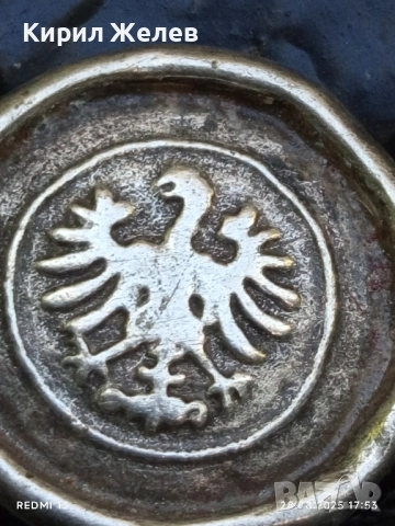 Талер копче хералдически орел 🦅 калай за КОЛЕКЦИОНЕРИ 28490, снимка 4 - Други ценни предмети - 51525699