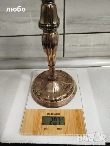 Сребърни Свещници 0,925--405 Грама , снимка 15 - Антикварни и старинни предмети - 48425032
