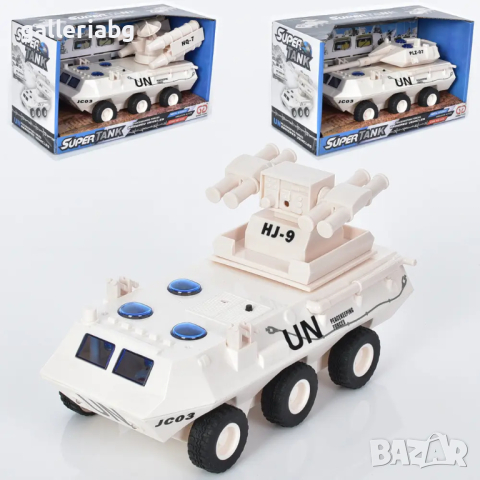 Бронирана машина танк, звуци и светлини 