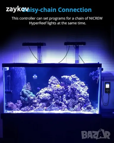 Контролер за светлина NICREW HyperReef, таймер за LED, снимка 4 - Лед осветление - 48159236