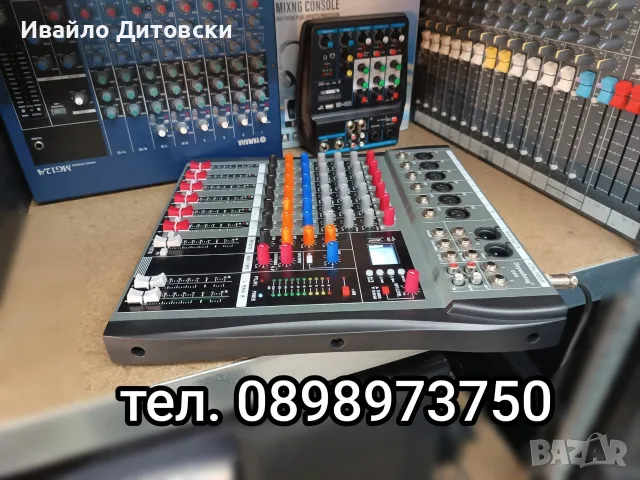 Пулт Миксер Смесител, снимка 7 - Ресийвъри, усилватели, смесителни пултове - 55798676