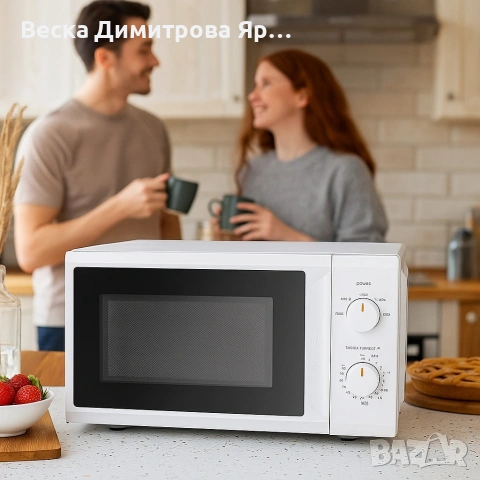 Компактна микровълнова фурна Comfee - 20 литра, 700W и 5 нива на мощност, снимка 4 - Микровълнови - 53923671