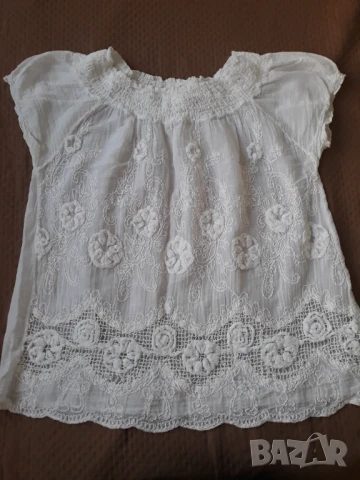 Бяла дамска блуза