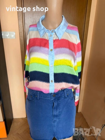 Пъстра риза Nümph, размер 40(М), снимка 4 - Ризи - 54019612