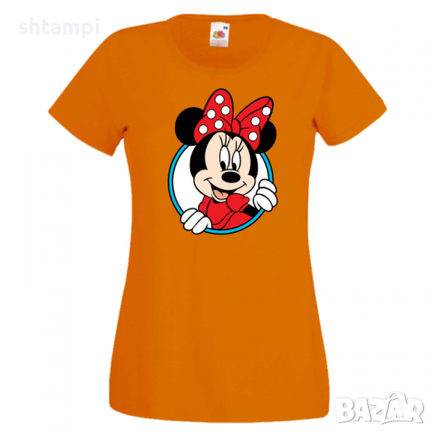 Дамска тениска Set for Couples Minnie 2 Подарък,Изненада,Рожден ден,, снимка 6 - Тениски - 36530929