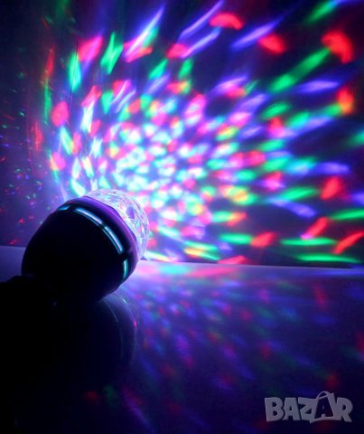 Въртяща се диско крушка 6W, диско лампа, снимка 3 - Други - 39901489