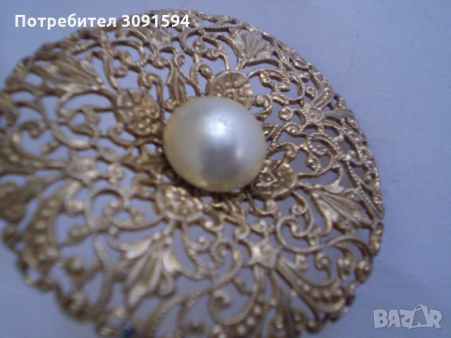 Стари дамски копчета месинг филигран, снимка 12 - Други - 35082047