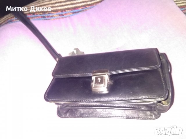 Десисан маркова борсета чанта за ръка естествена кожа с ключ
