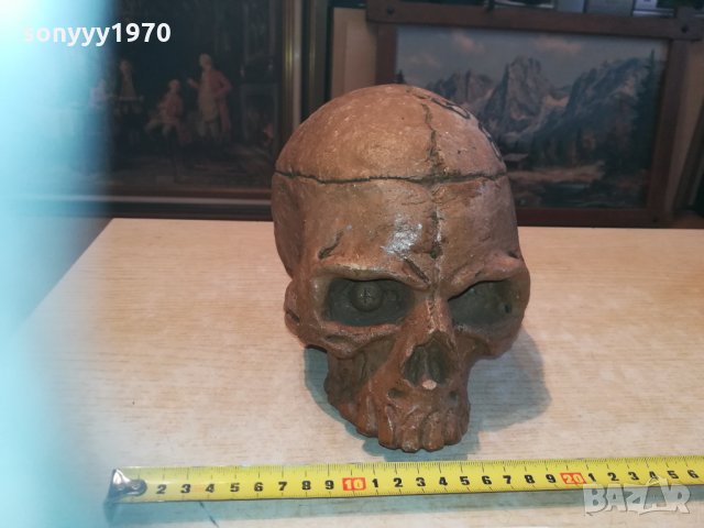 черепа-керамика 20х19х14см 0903211130, снимка 4 - Колекции - 32092172