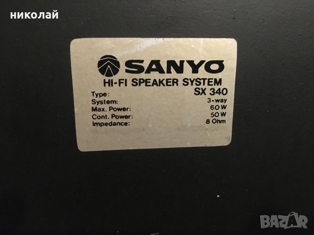 Тонколони Sanyo sx 340, снимка 5 - Тонколони - 35065219