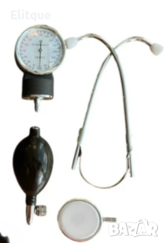 Надежден механичен апарат за кръвно налягане с вграден стетоскоп, снимка 3 - Други - 52807030