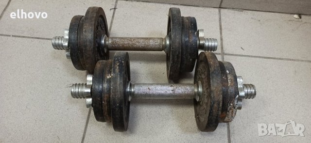 Дъмбели 2x10кг, снимка 2 - Фитнес уреди - 31418211