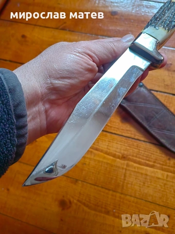 Спортен нож Вихрен на ножарската фабрика Петко Денев гр.Габрово, снимка 3 - Ножове - 53143452
