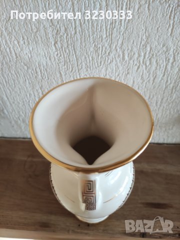 Порцеланова ваза 24 карата Гърция нова, снимка 5 - Антикварни и старинни предмети - 42842649